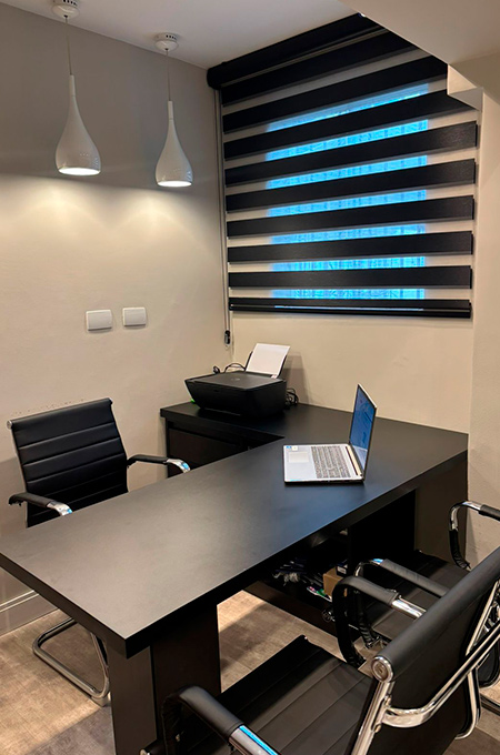 Sala de atendimento da unidade Microsom Curitiba (Bacacheri)