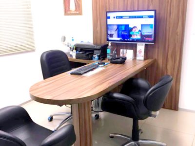 Sala de atendimento da unidade Microsom Fortaleza